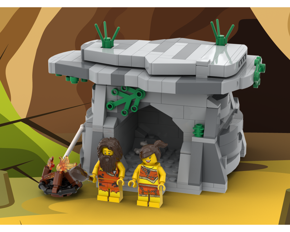 MOC - Caveman House - How to build it   