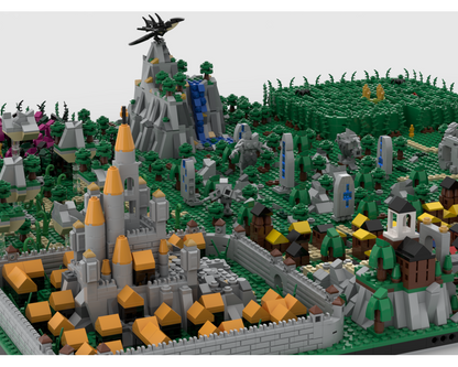 MOC - Fantasy World | Build from 9 MOCs - How to build it   