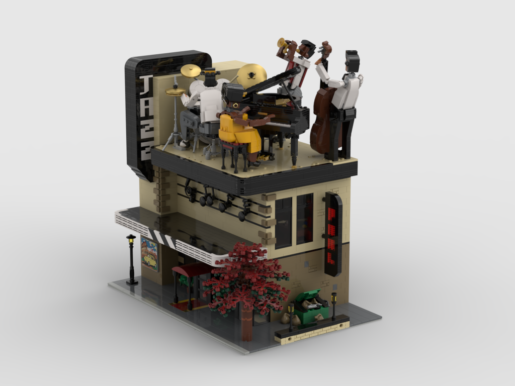 MOC - Modular Jazz Club + Display for set 21334-1 Jazz Quartet