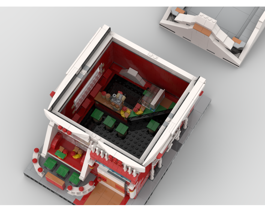 MOC - 10272 Modular Sushi Bar Alternative Build - How to build it   