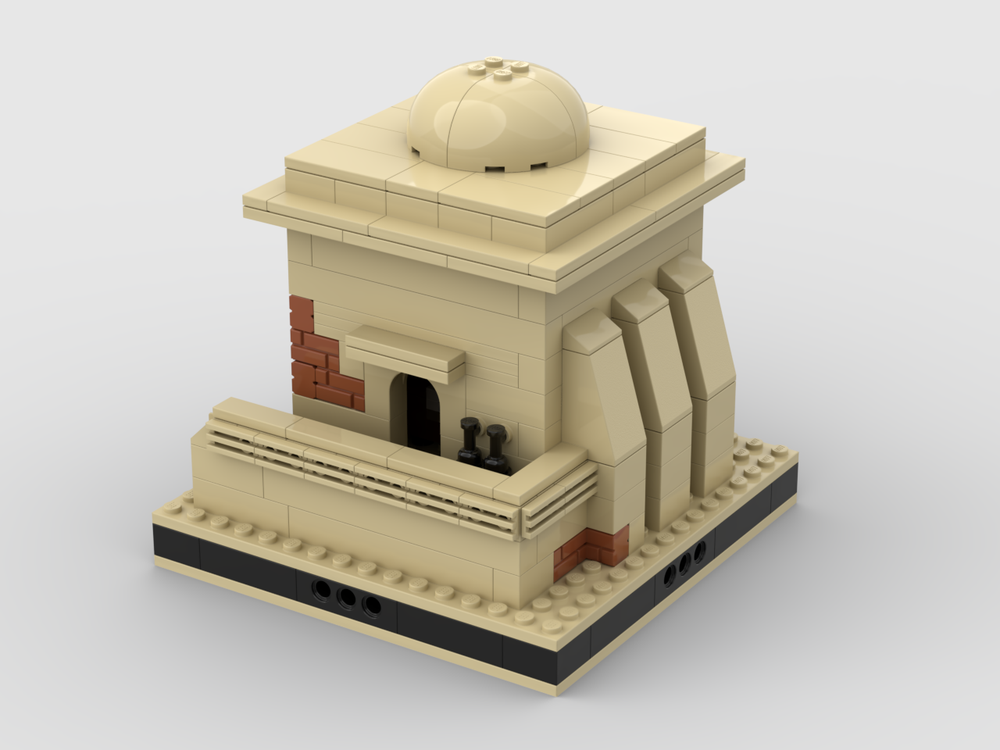 MOC - Desert House #6 for a Modular Desert space village - How to build it   