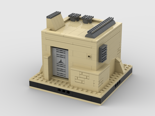 MOC - Desert House #7 for a Modular Desert space village - How to build it   