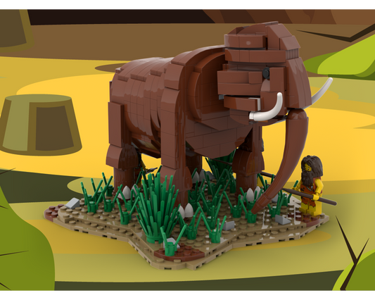 MOC - Mammoth hunters - Caveman - How to build it   