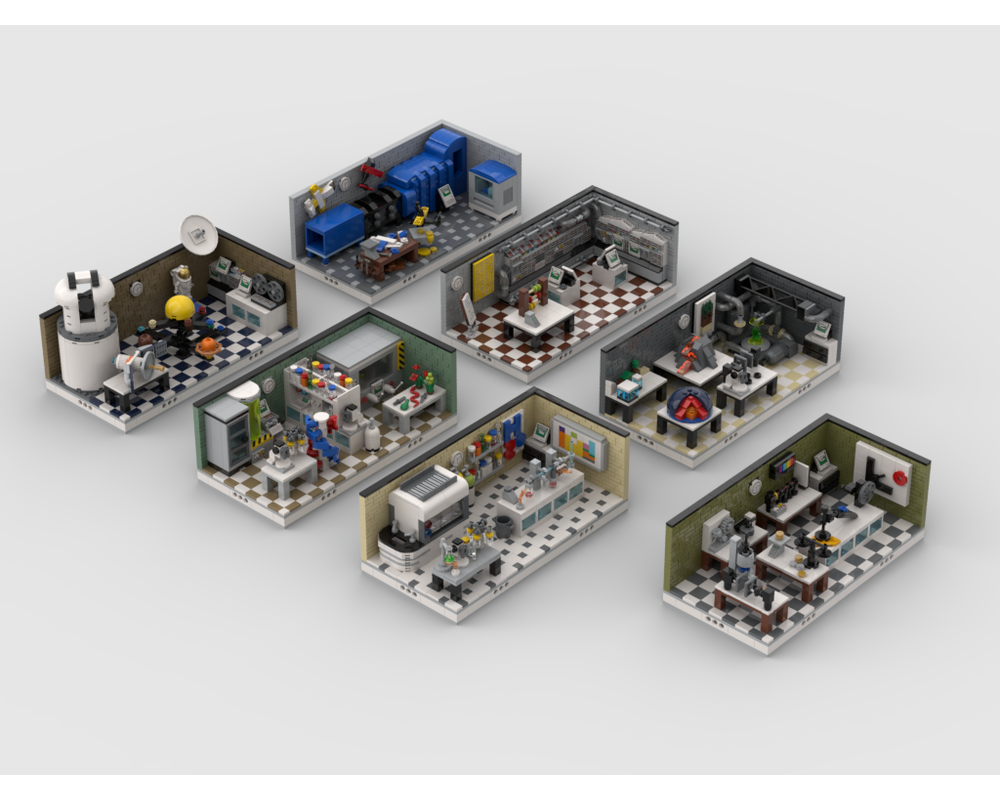 MOC - Lab Set Pack | build from 7 mocs - How to build it   