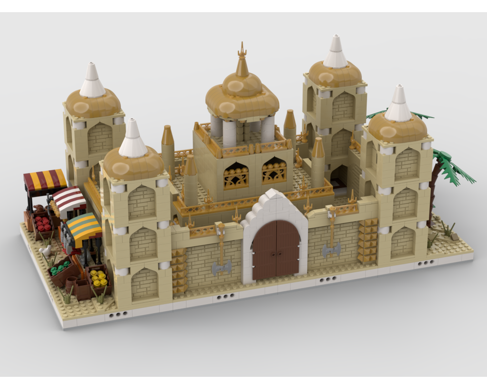 MOC - Desert Palace for a Modular Desert village - How to build it   