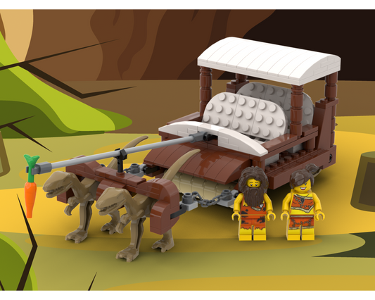 MOC - Caveman Dinosaur Car - How to build it   