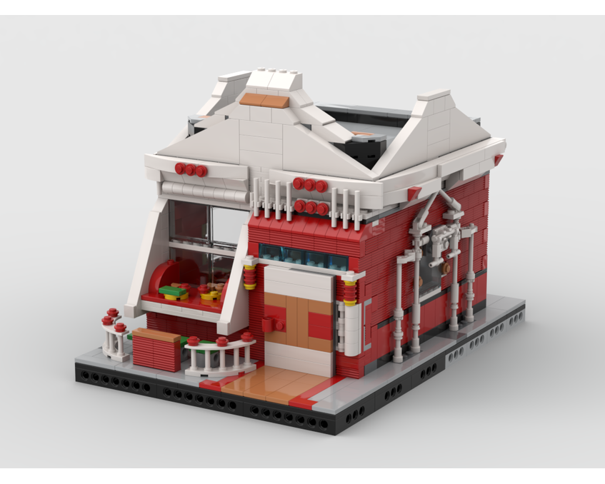 MOC - 10272 Modular Sushi Bar Alternative Build - How to build it   