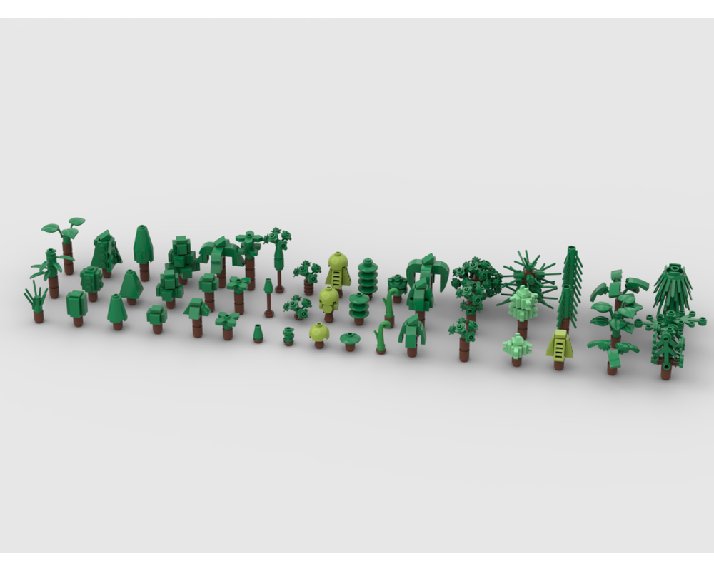 MOC - 51 design for a mini scale tree - How to build it   