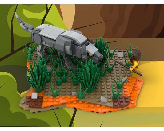 MOC - Wolf Against a Man - Caveman - How to build it   