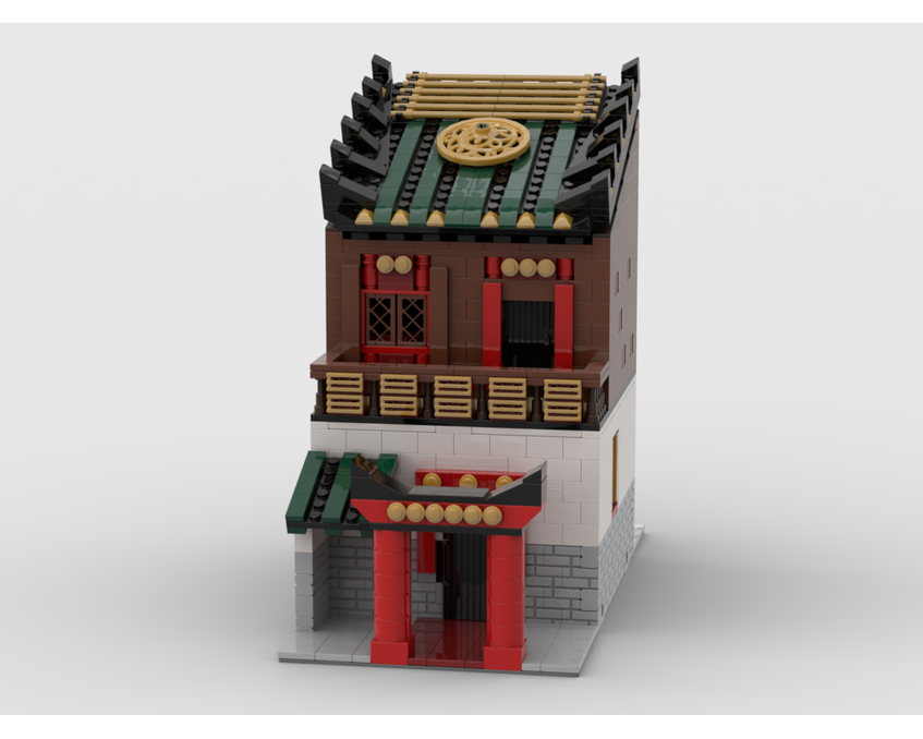 MOC - Modular China Town Street  build from 6 MOCs - How to build it   