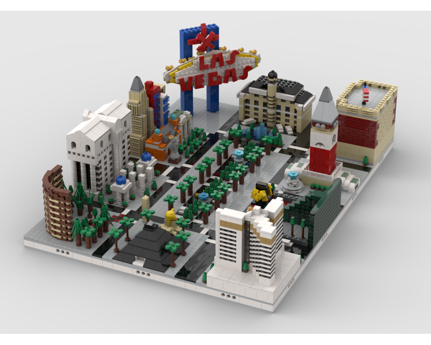 MOC - Modular City Las Vegas | Build from 11 MOCs - How to build it   