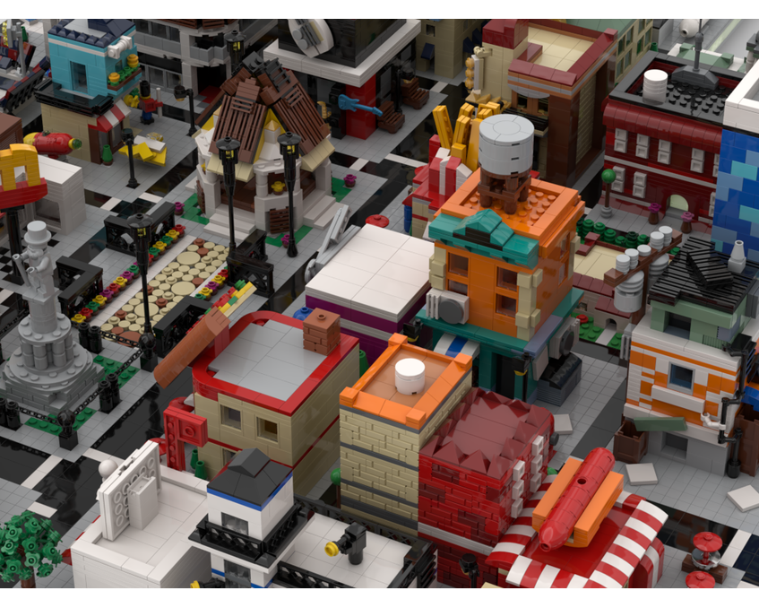 MOC - Modular City | build from 41 different mocs - How to build it   