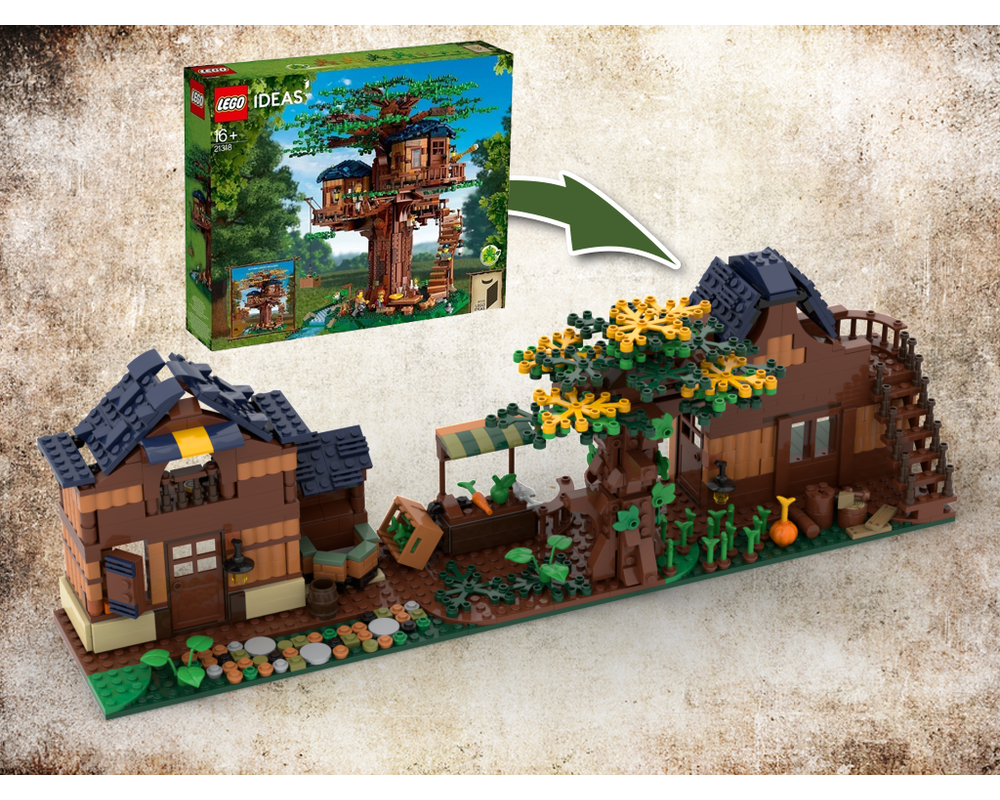 MOC - 21318 Medieval Street Alternative Build - How to build it   