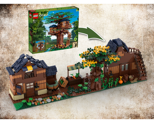 MOC - 21318 Medieval Street Alternative Build - How to build it   