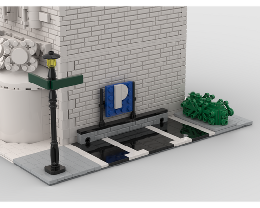 MOC - Modular Corner Parking | Turn every modular model into a corner - How to build it   