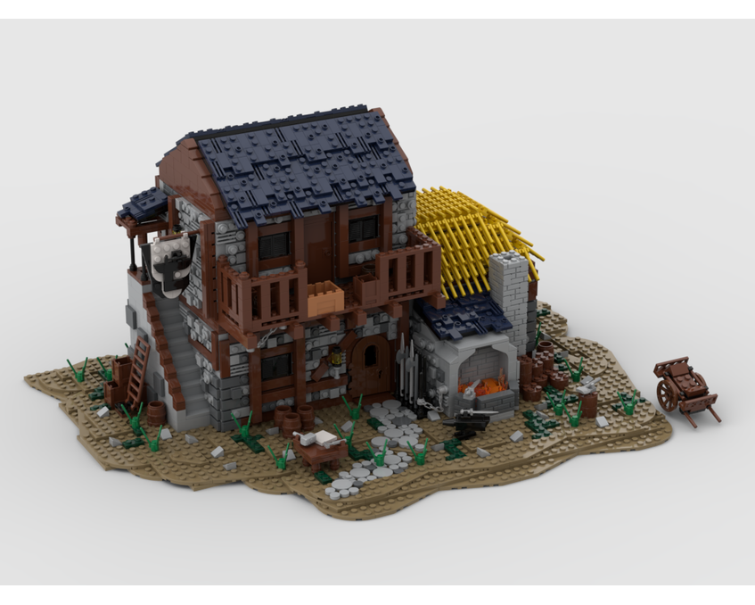 MOC - The Blacksmith House - How to build it   