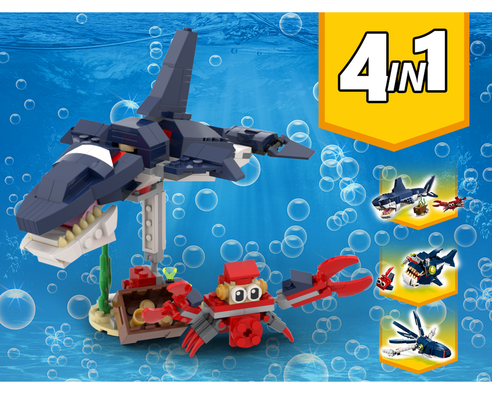 MOC - 31088 Orca Whale Alternative Build - How to build it   