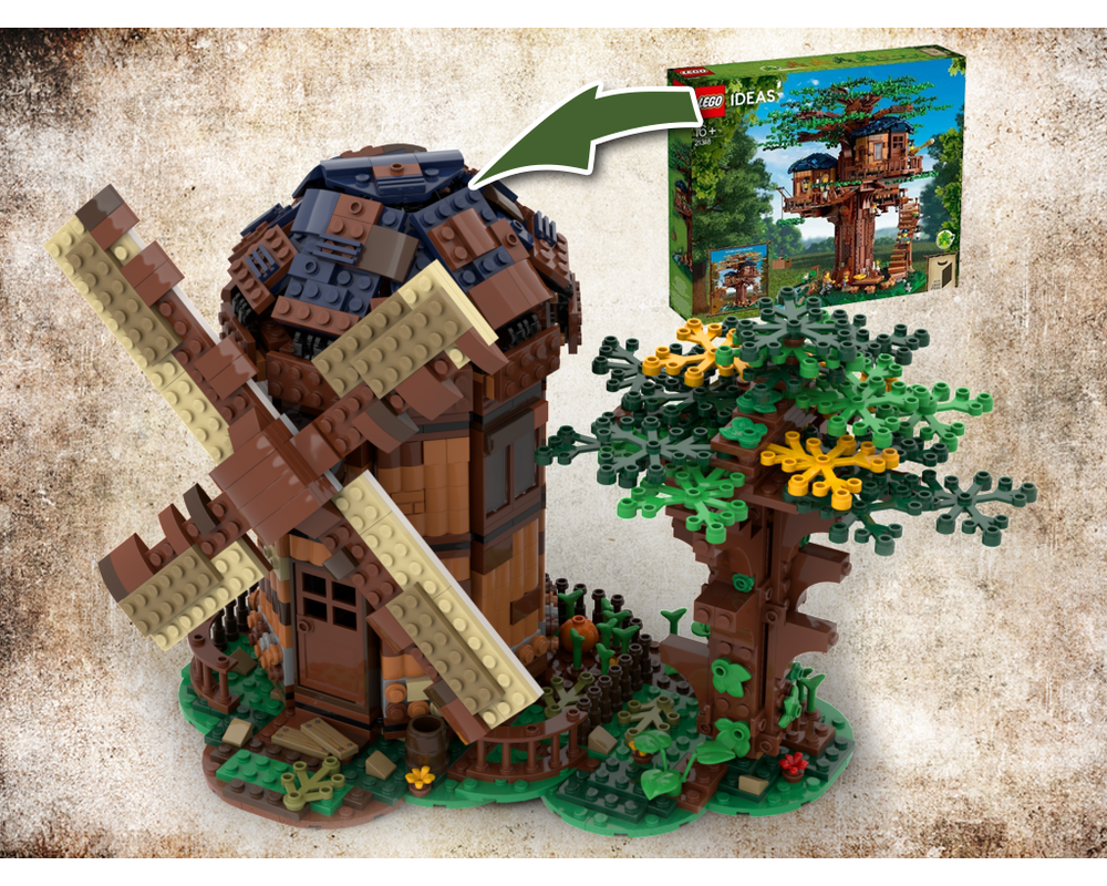 MOC - 21318 windmill Alternative Build - How to build it   