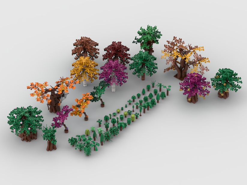 MOC - Trees of all kinds (66 Designs) – How to build it