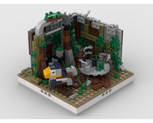 MOC - Abandoned Playground for a Modular Ruined City - How to build it   
