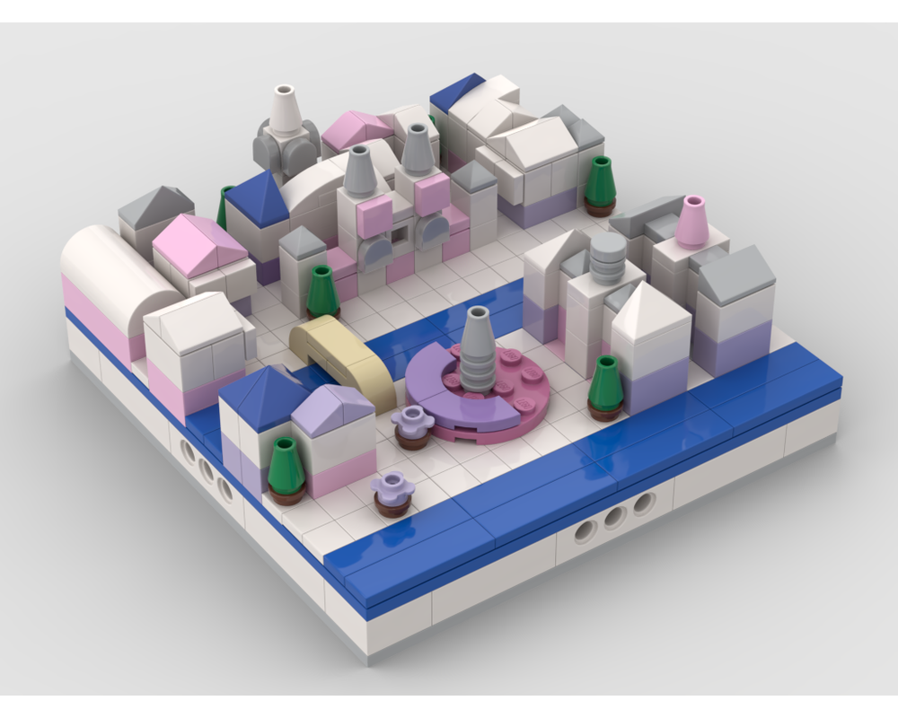 MOC - Amsterdam mini scale model - How to build it   