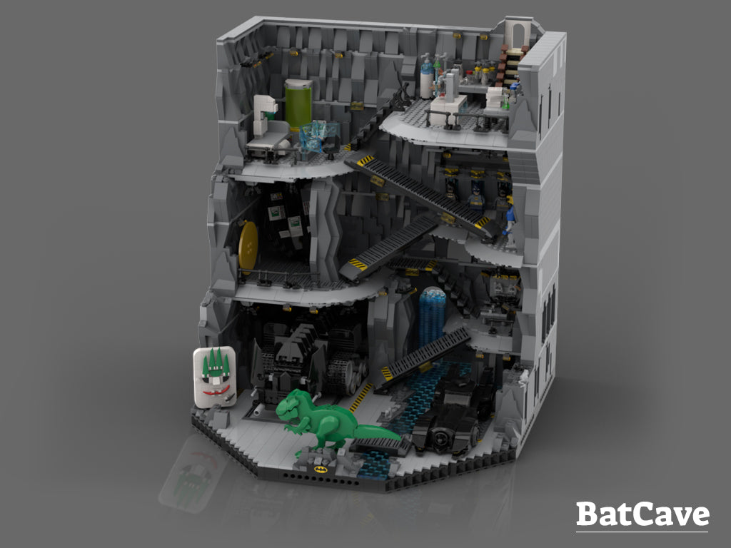 MOC - BatCave minifigure size