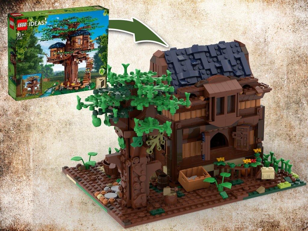 MOC - 3 IN 1 Alternative Build for Tree House set 21318 (3 MOCs) - How to build it   