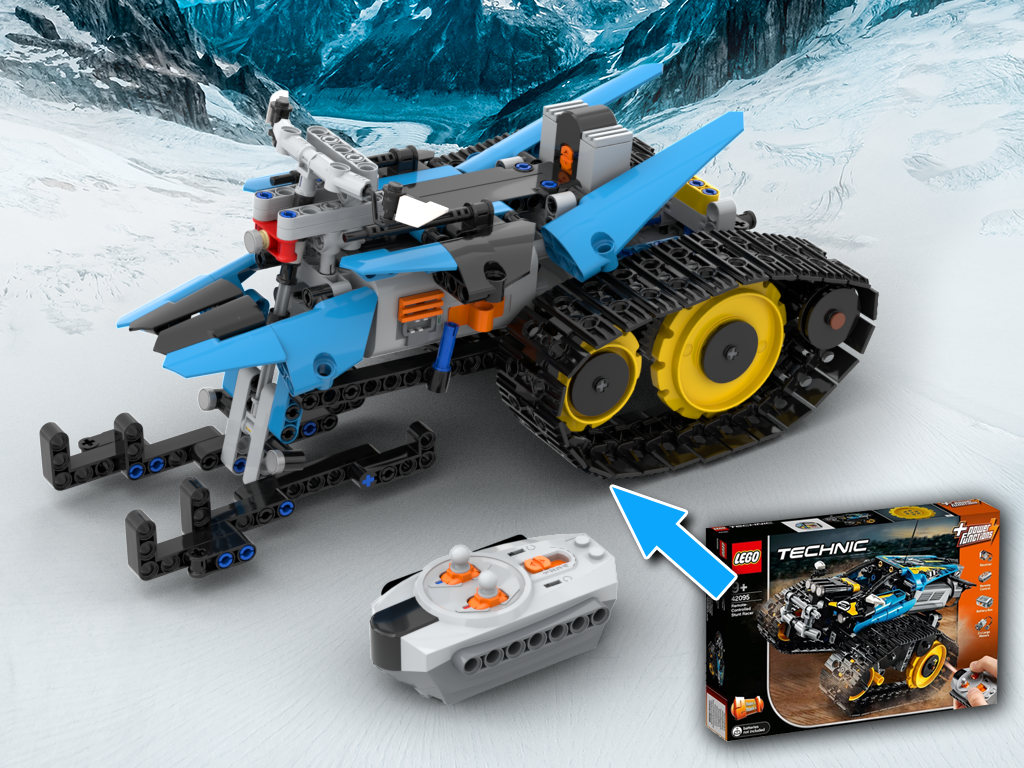 MOC - 42095 alternative build Snowmobile