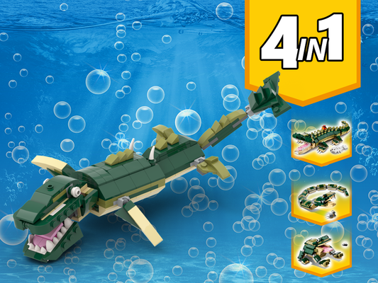 MOC - 31121 Sea Dinosaur Mosasaur Alternative Build