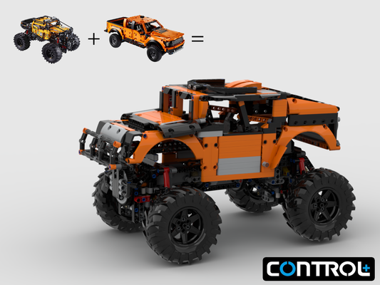 MOC - Hummer 42126 + 42099 Alternative Design 4X4 with RC (control+)