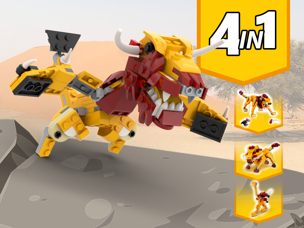 MOC 31112 Dragon Alternative Build How to build it