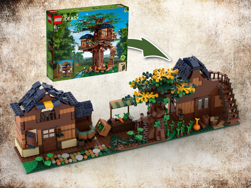 MOC - 3 IN 1 Alternative Build for Tree House set 21318 (3 MOCs) - How to build it   