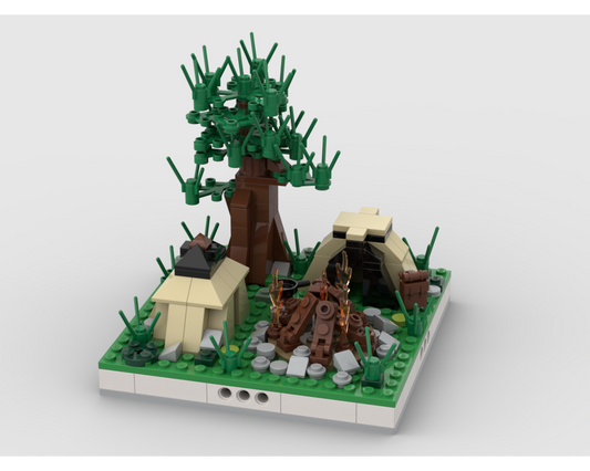MOC - Camping Camp for a Modular City - How to build it   