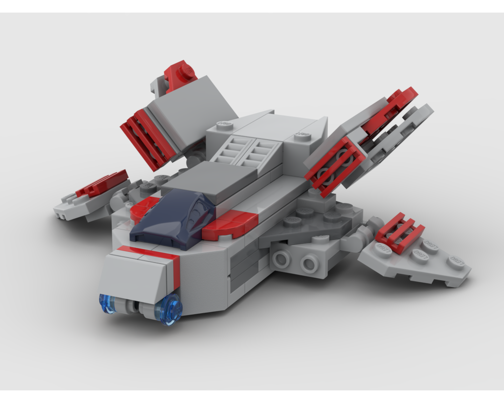MOC - Captain Marvel Fighter jet mini model - How to build it   