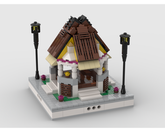 MOC - Colorful Gazebo for park - modular city - How to build it   