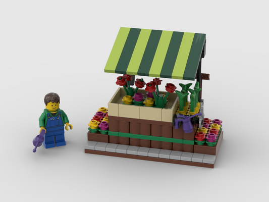 MOC - Flower stand - How to build it   