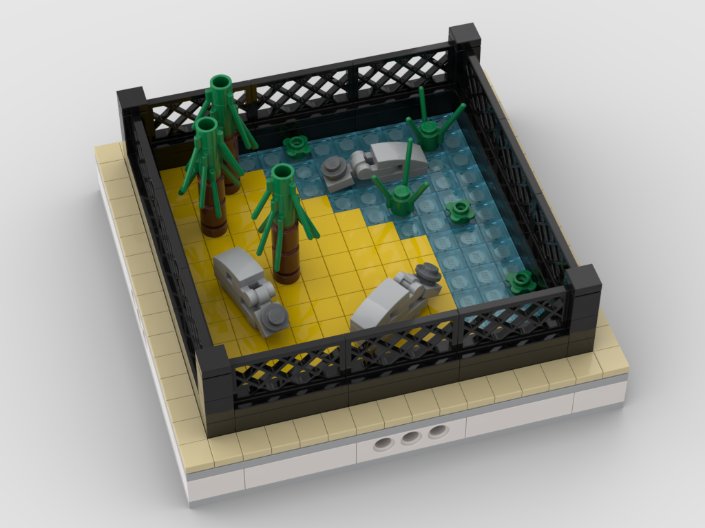 MOC - Hippo | mini modular ZOO - How to build it   