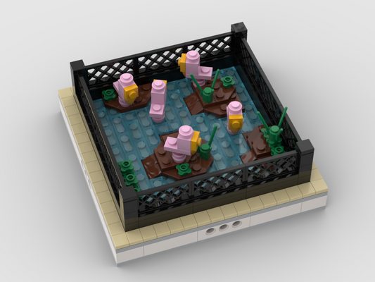 MOC - Flamingo | mini modular ZOO - How to build it   