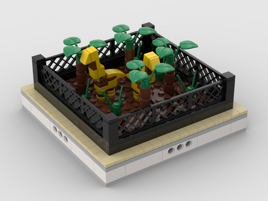 MOC - Giraffe | mini modular ZOO - How to build it   