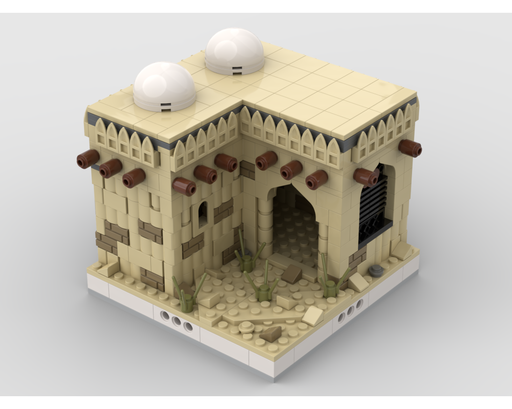 MOC - Desert House #2 for a Modular Desert village - How to build it   