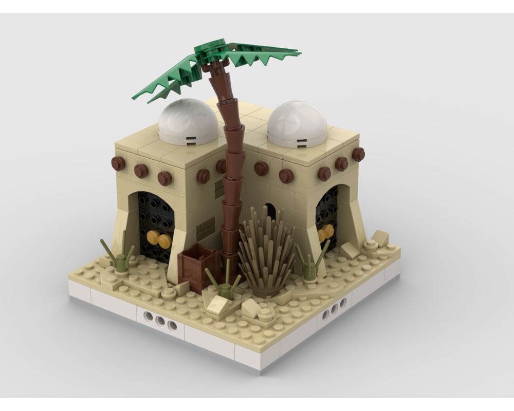 MOC - Desert House #4 for a Modular Desert village - How to build it   