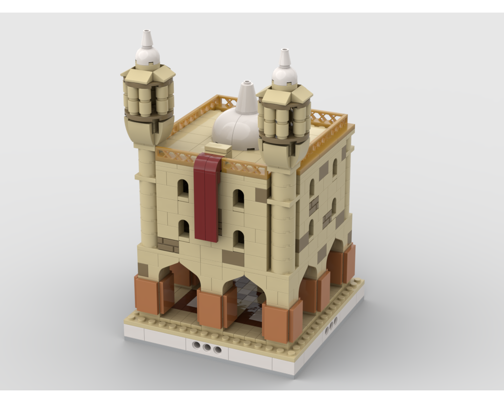 MOC - Desert Temple for a Modular Desert village - How to build it   