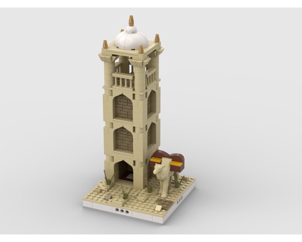 MOC - Desert Tower #2 for a Modular Desert village - How to build it   