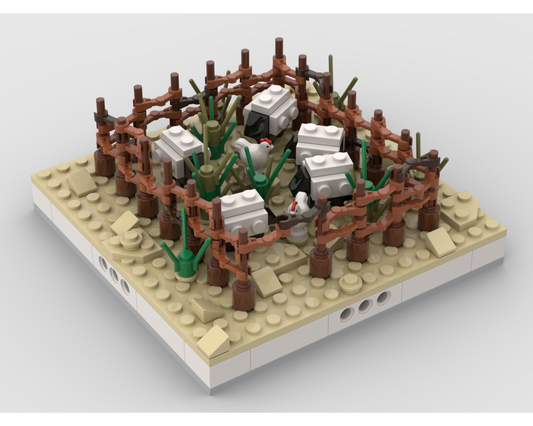 MOC - Herd of sheep for a Modular Desert village - How to build it   