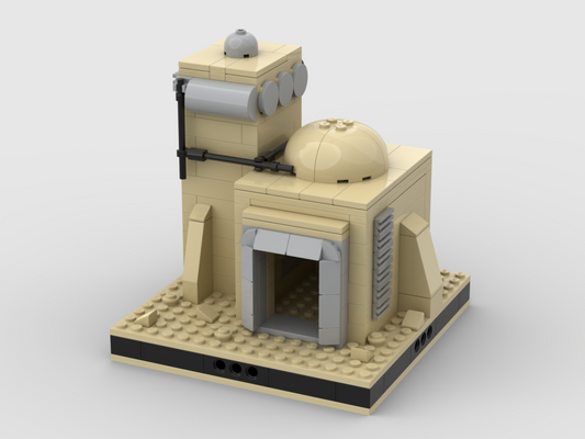 MOC - Desert House #17 for a Modular Desert space village - How to build it   