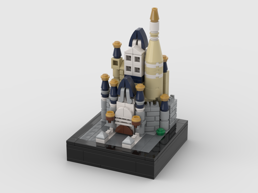 MOC - Mini SET 71040 - Disney Castle - How to build it   