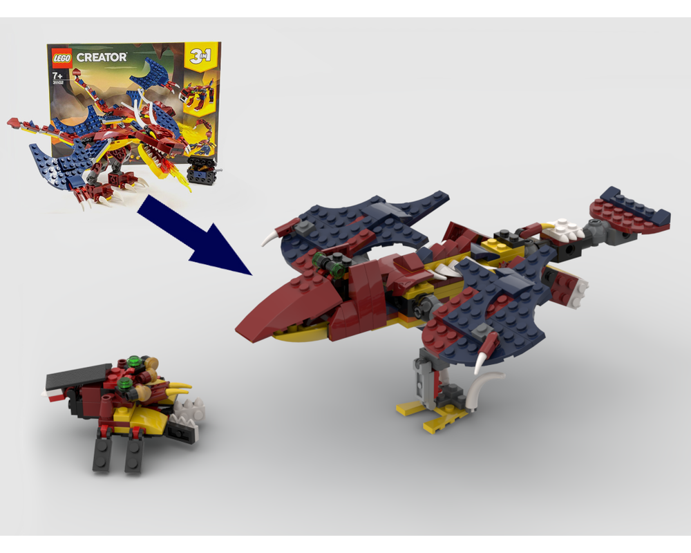 MOC 31102 Bird hunted a spider Alternative Build How to build it