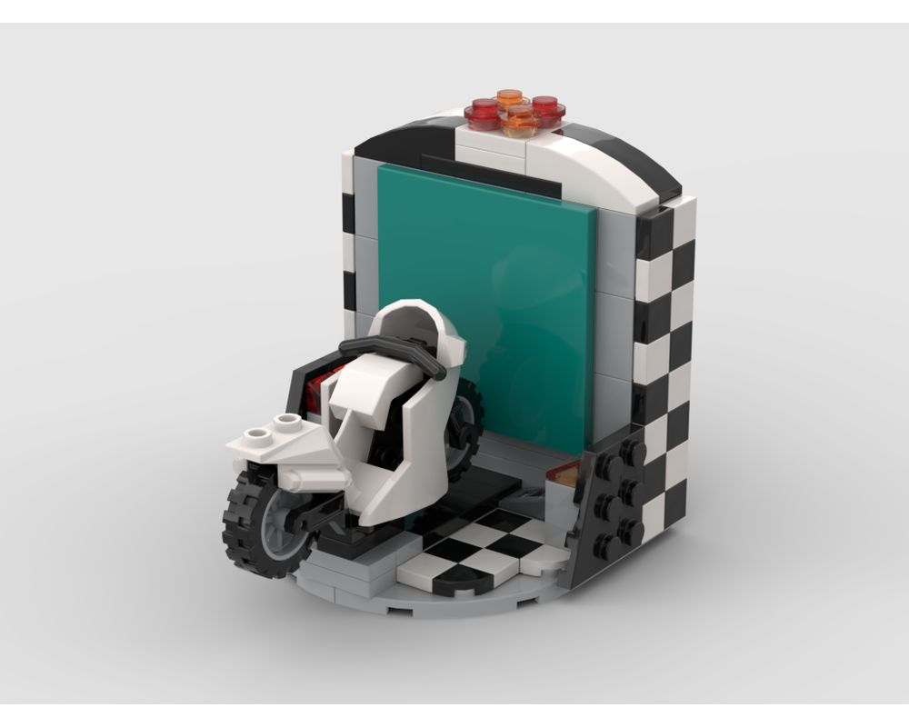 MOC - Motorcycle Arcade Game - How to build it   