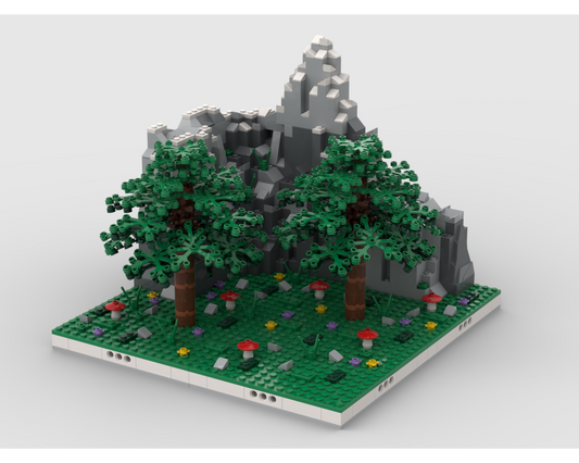 MOC - Mountain with Forest - How to build it   