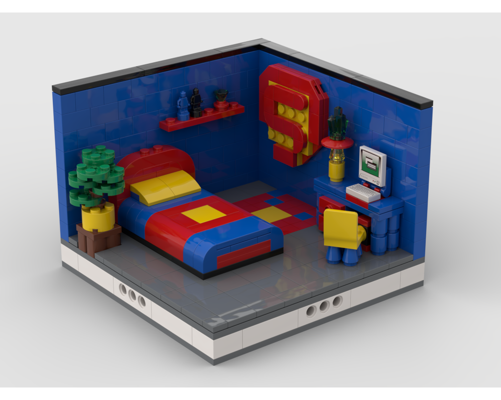 MOC - Super Heroes Room Design | build from 4 models - How to build it   